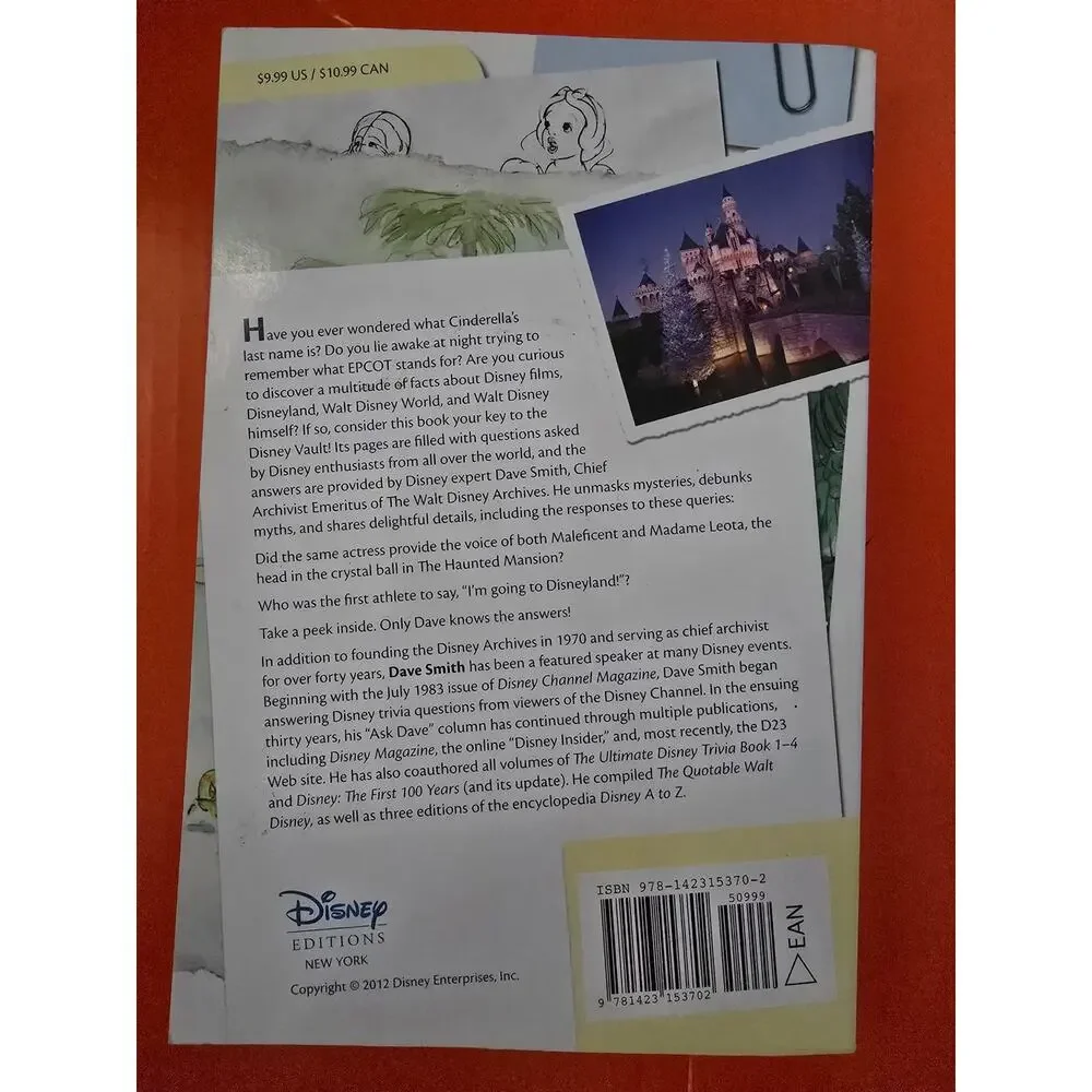 Disney Trivia from the Vault: Secrets Revealed – Dave Smith (Paperback 2012)
